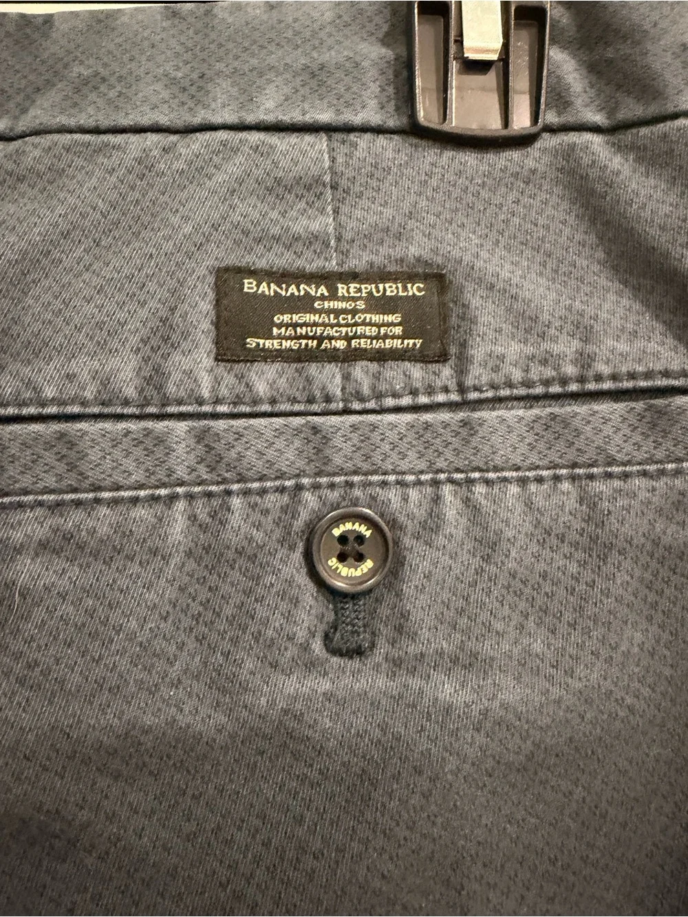 Banana Republic Men’s Slate Blue Textured Chino Pants 34x30
